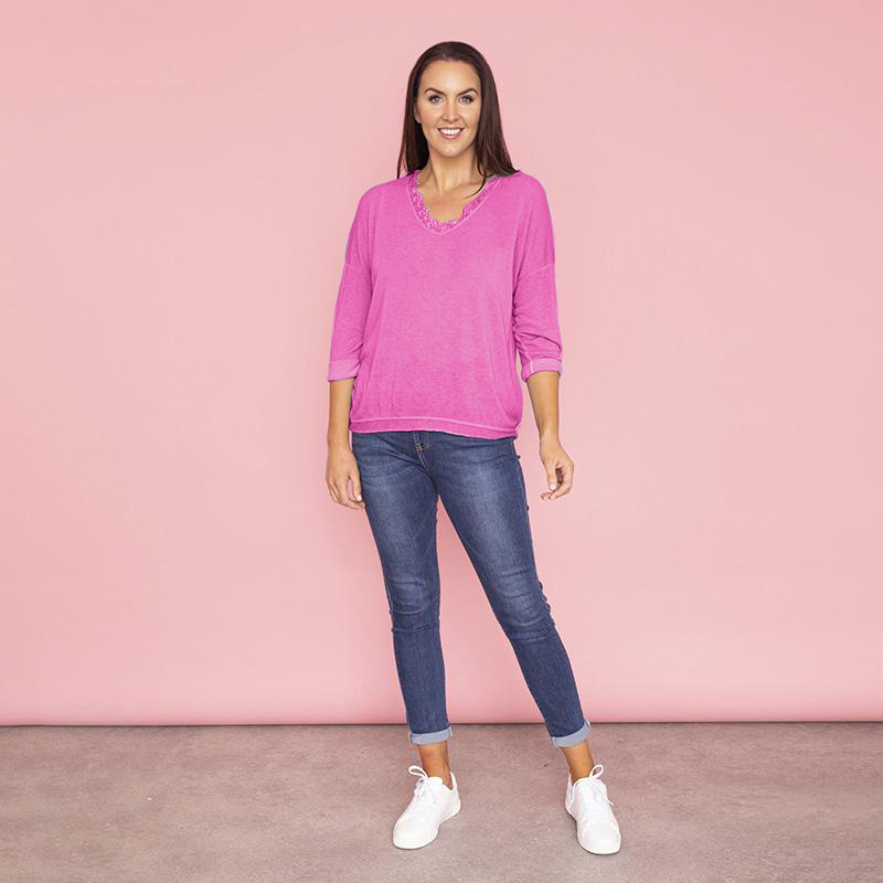 Carrie Top (Fuchsia)