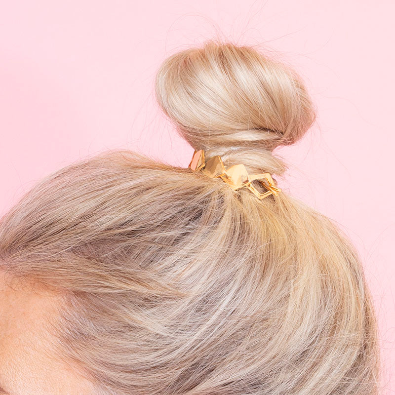 Rio Geometric Messy Bun (Gold)