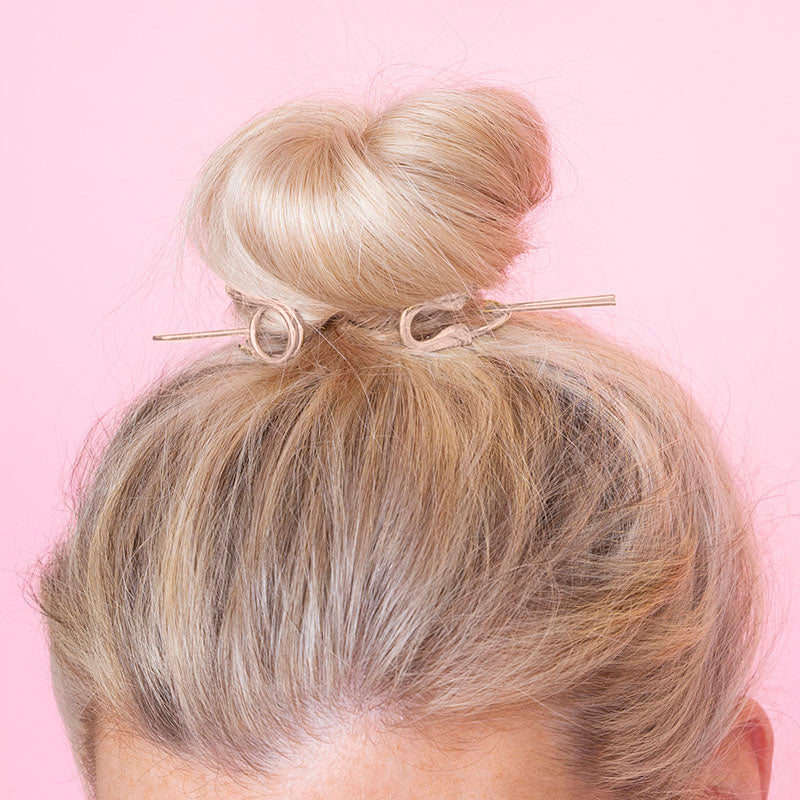 Clara Messy Bun Hair (Rose Gold)