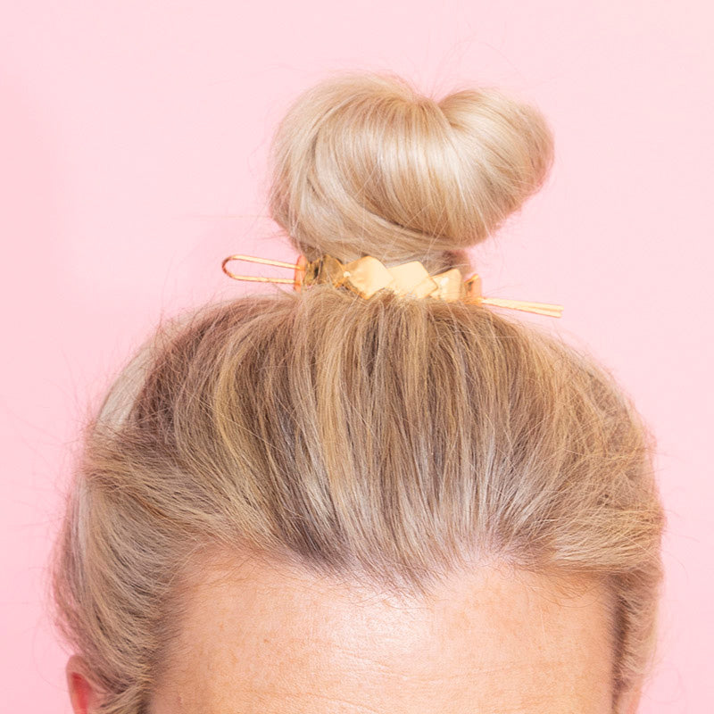 Rio Geometric Messy Bun (Gold)