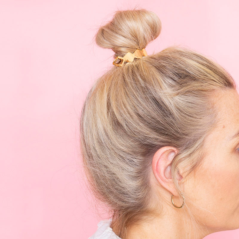Rio Geometric Messy Bun (Gold)