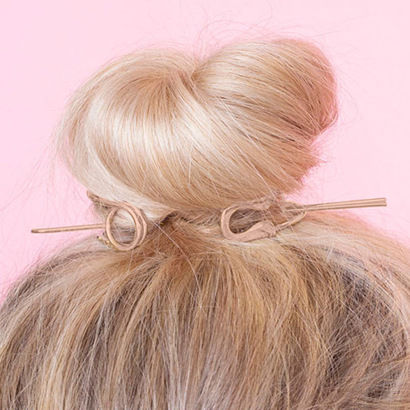 Clara Messy Bun Hair (Rose Gold)