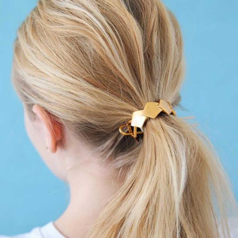 Rio Geometric Messy Bun (Gold)