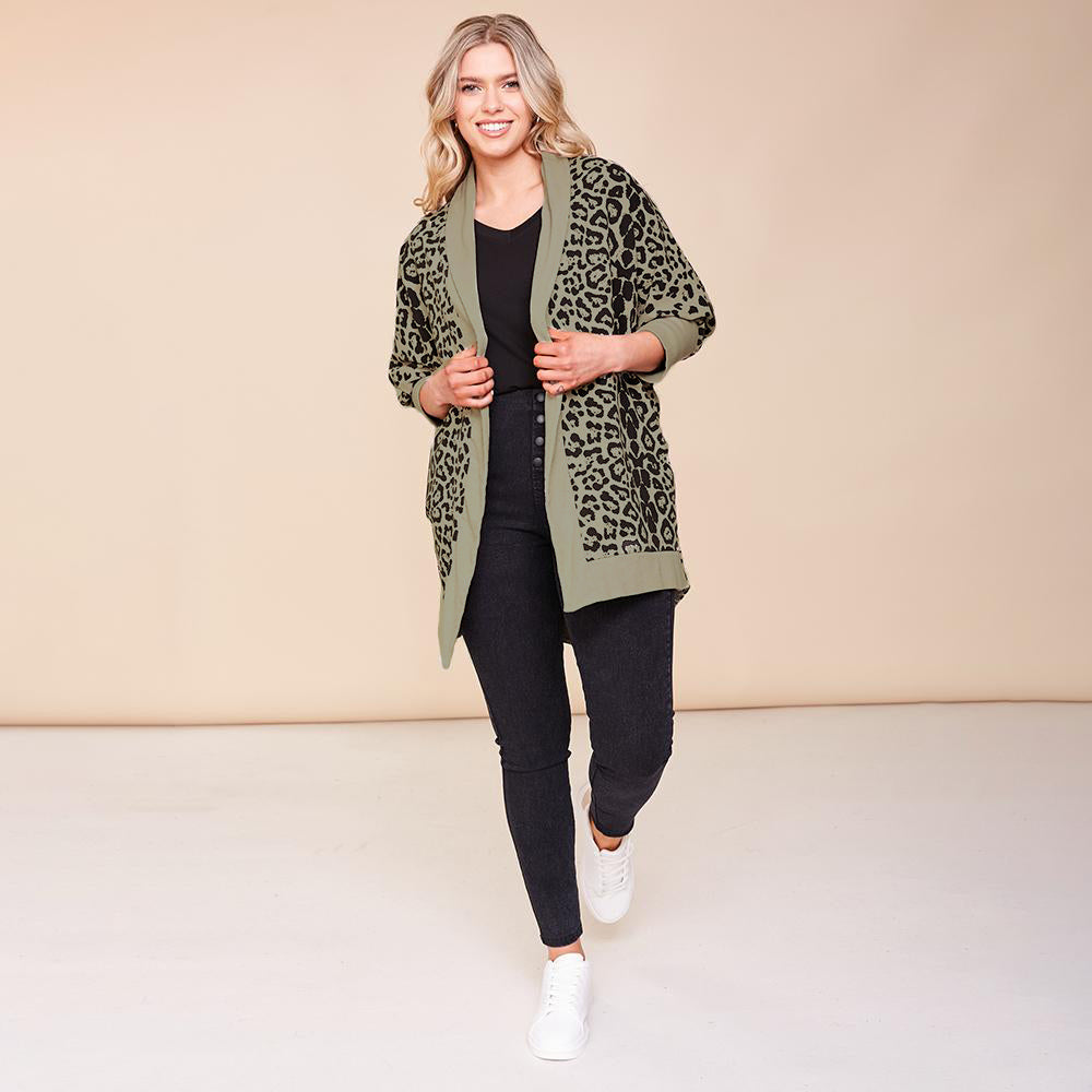 Maddie Cardigan (Khaki)