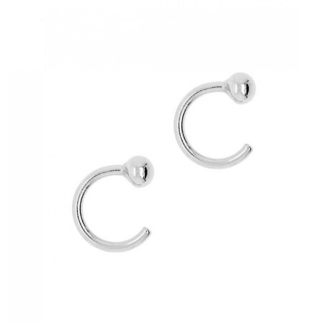 Little Ball Huggies Hoops Silver