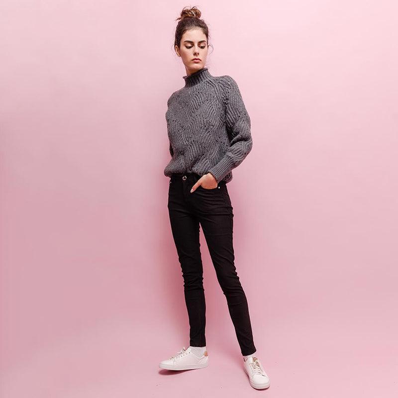 Hailey Stretch Trousers (Black)