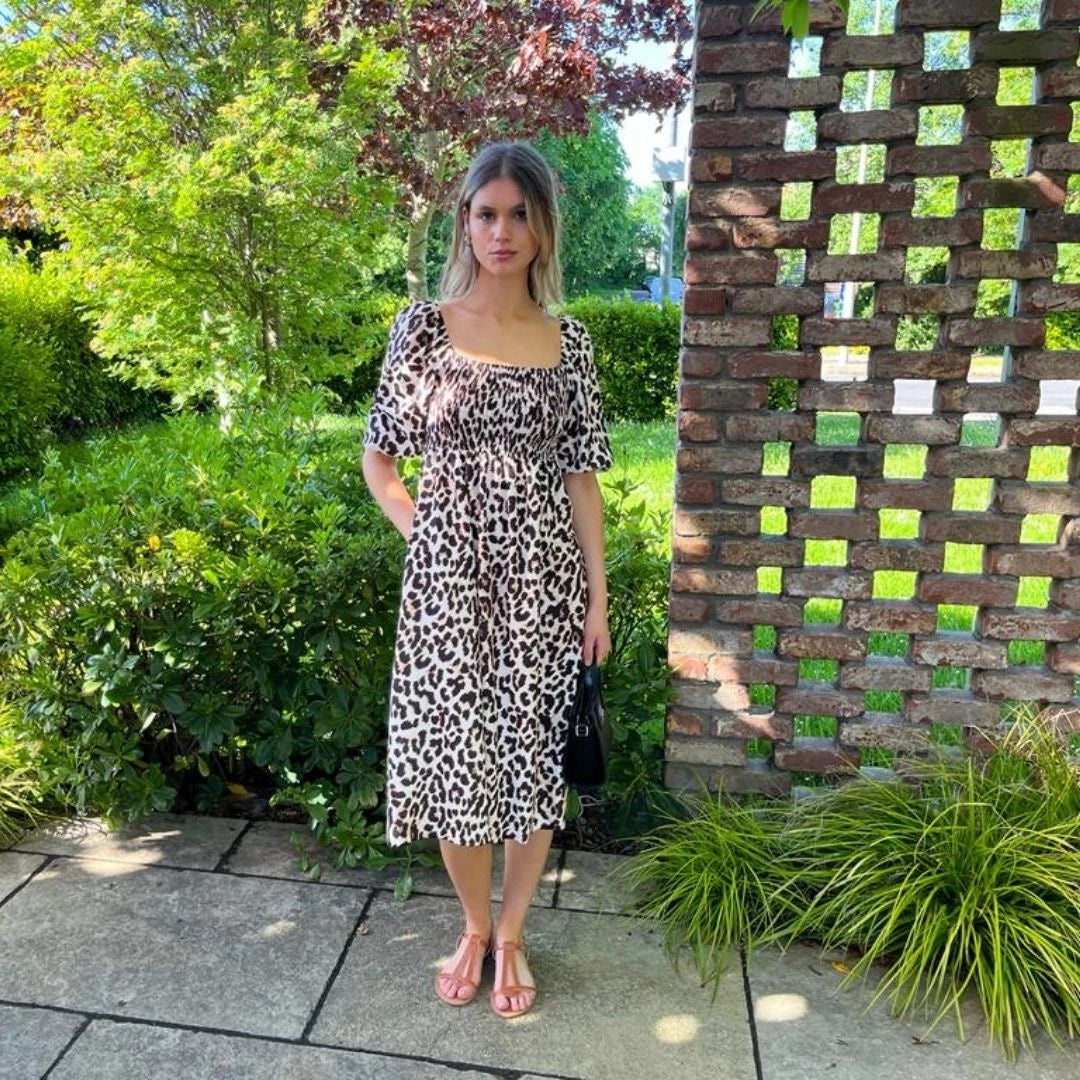 Vella Dress (Leopard)