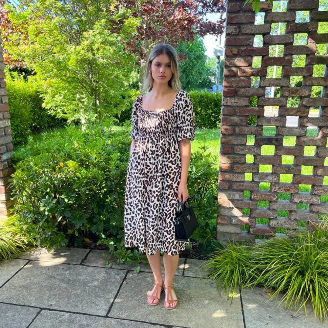 Vella Dress (Leopard)