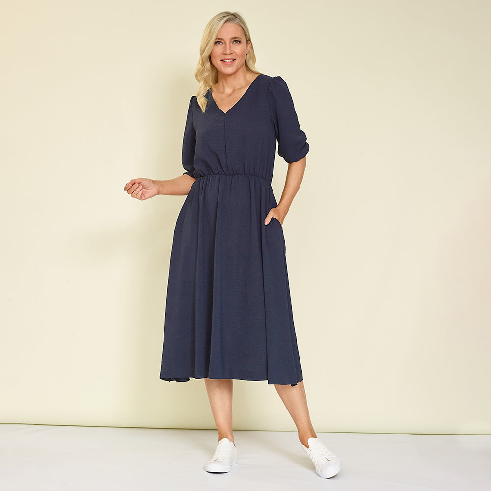 Yasmin Dress (Navy)
