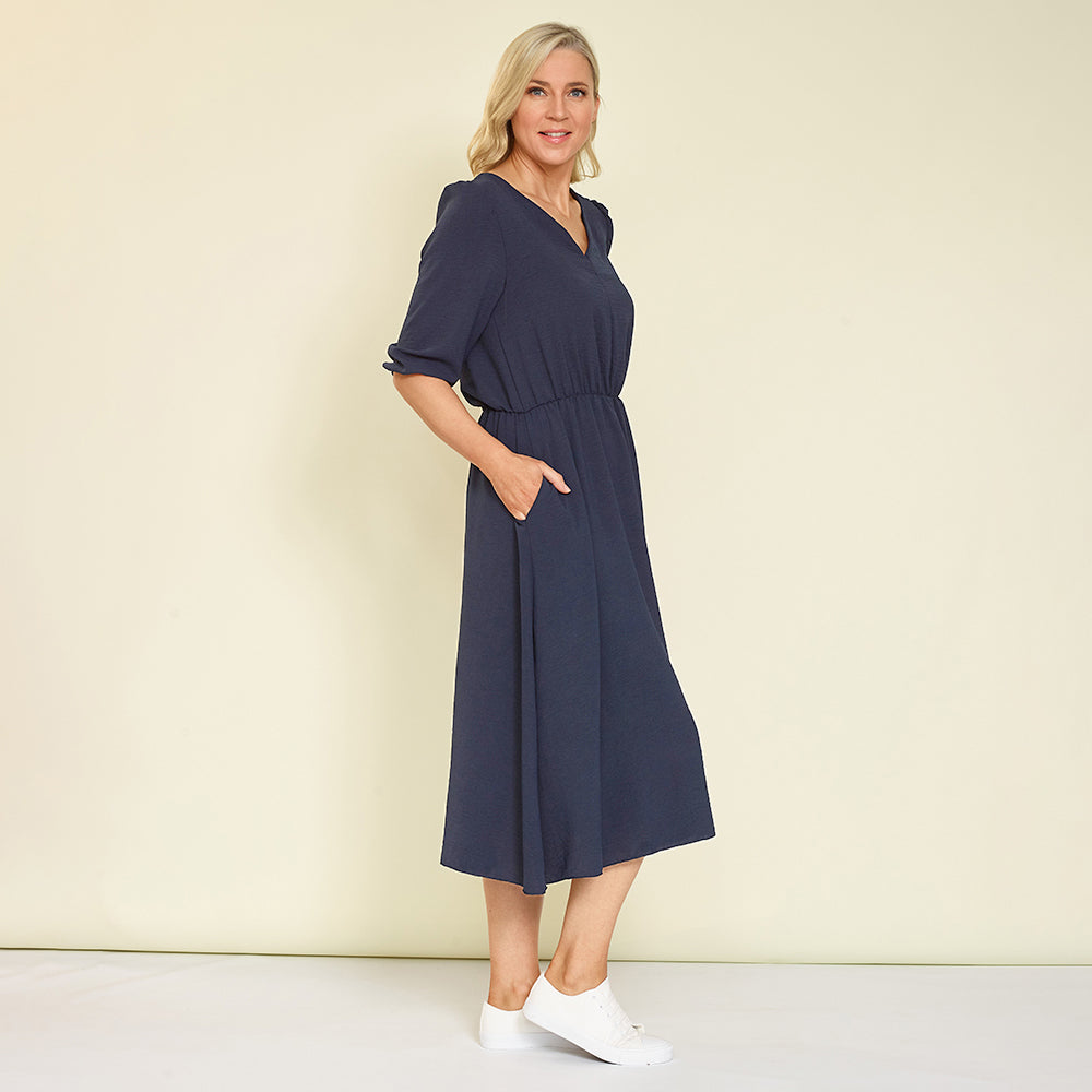 Yasmin Dress (Navy)