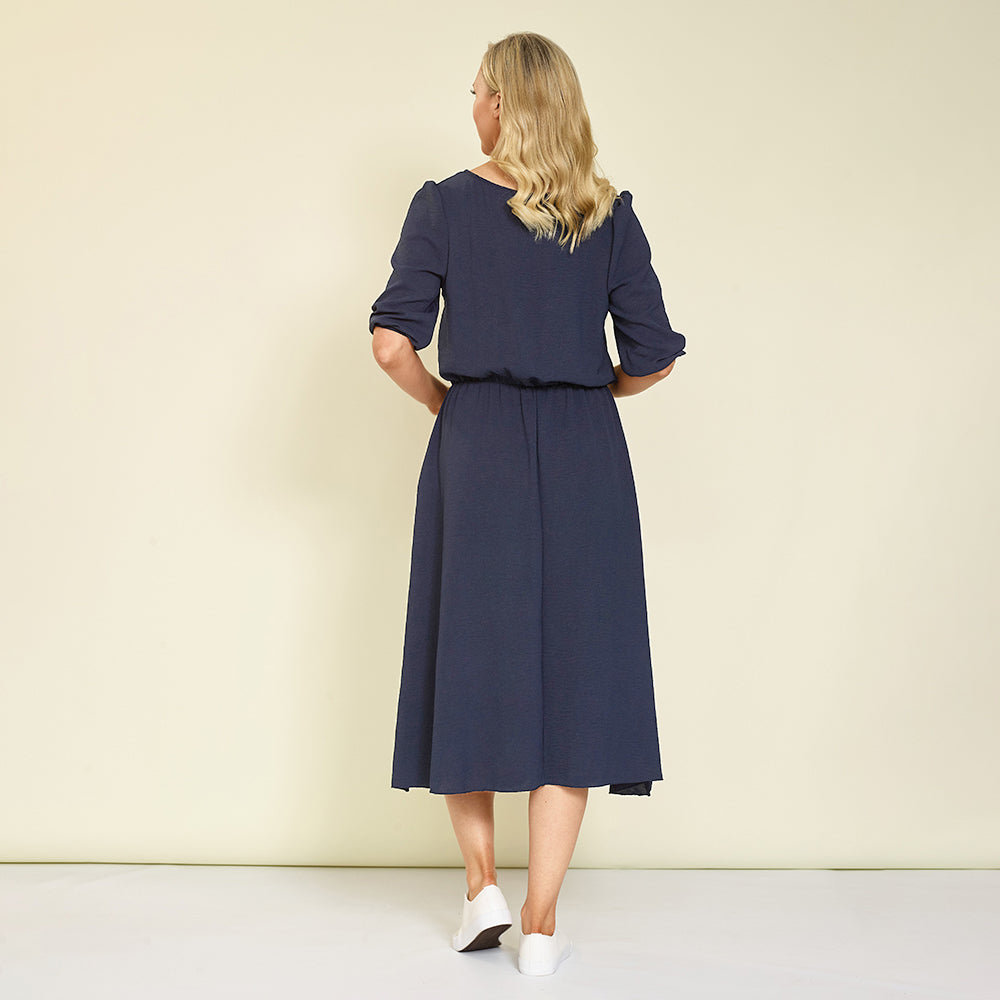 Yasmin Dress (Navy)