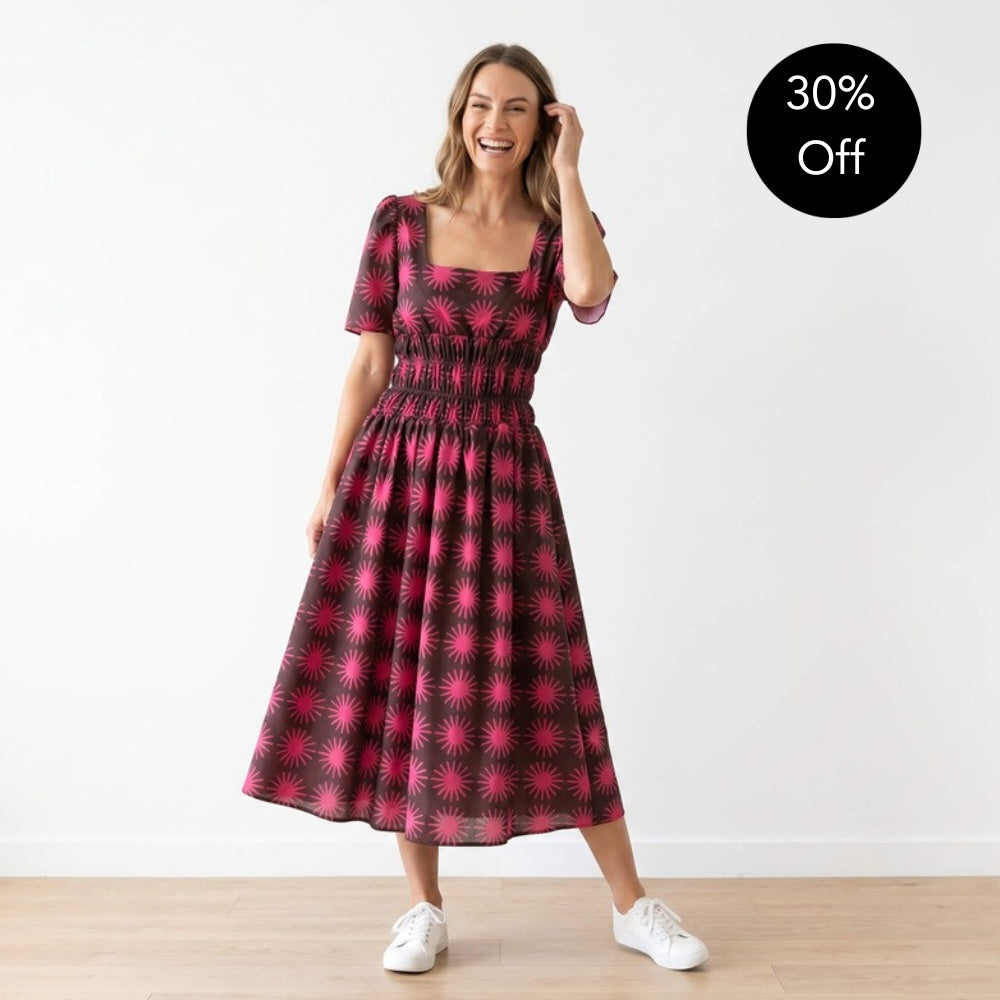 Iris Dress (Pink Sun) - 30% Off