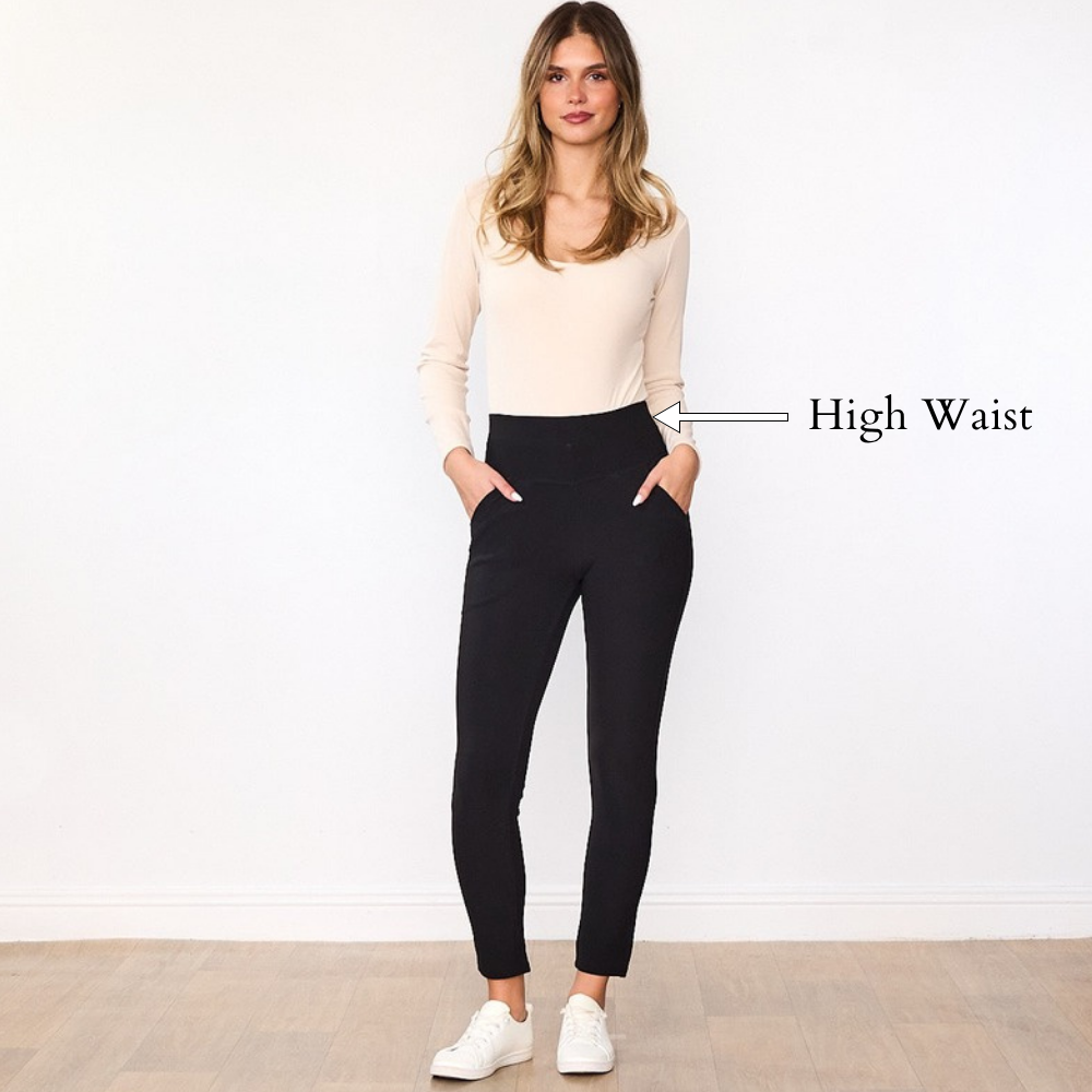 Elsa Leggings (Black) - High Waist