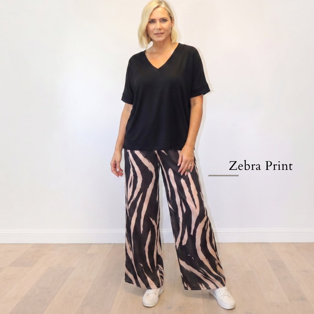Zara Zebra Co-ord (Black) - Zebra Print