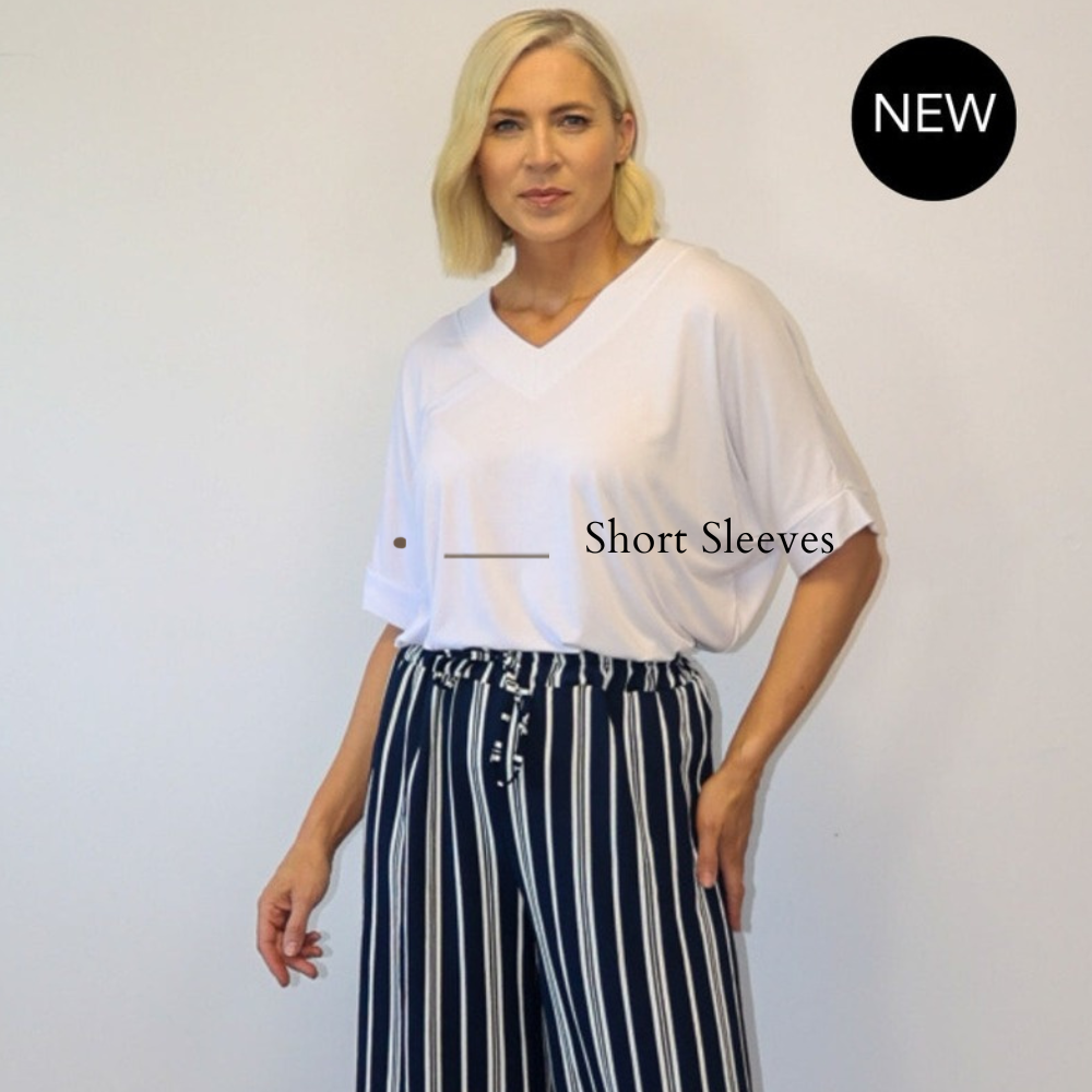Zara Top (White) - Short Sleeves