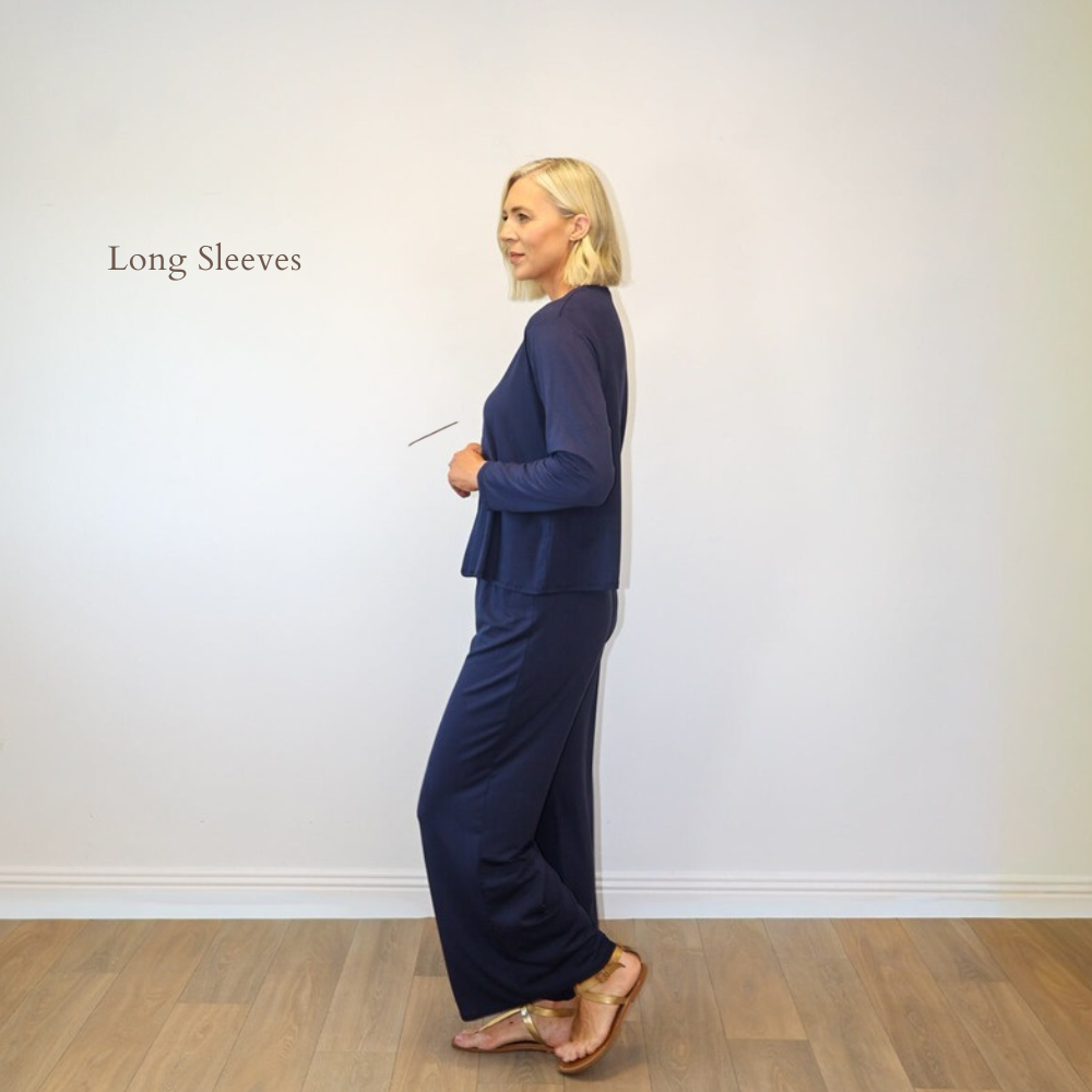 Elena Navy - Long Sleeves