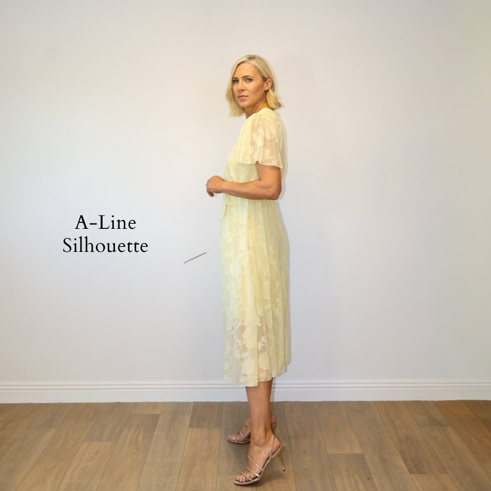 Rosie Floral Wrap Dress Lemon - A-Line Silhouette