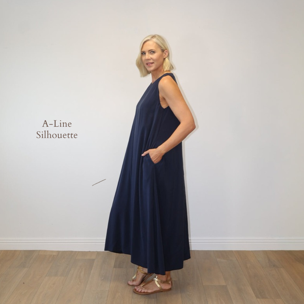 Amber Navy - A-Line Silhouette