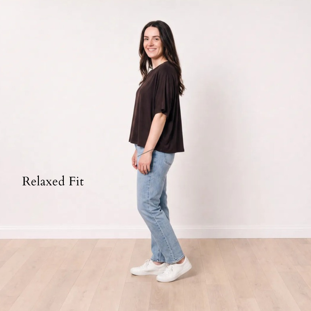 Orla Top Chocolate Brown - Relaxed Fit