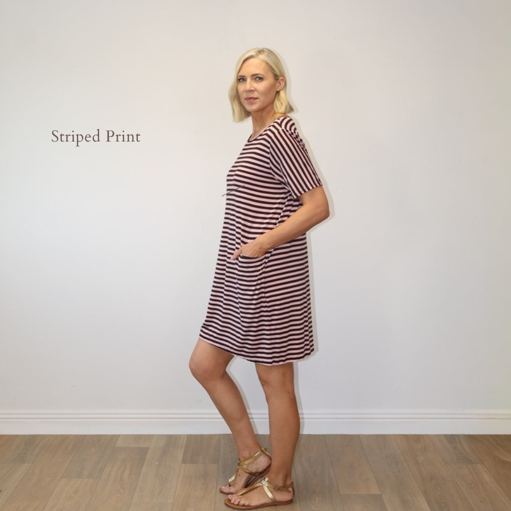Cara Pink Stripe - Striped Print