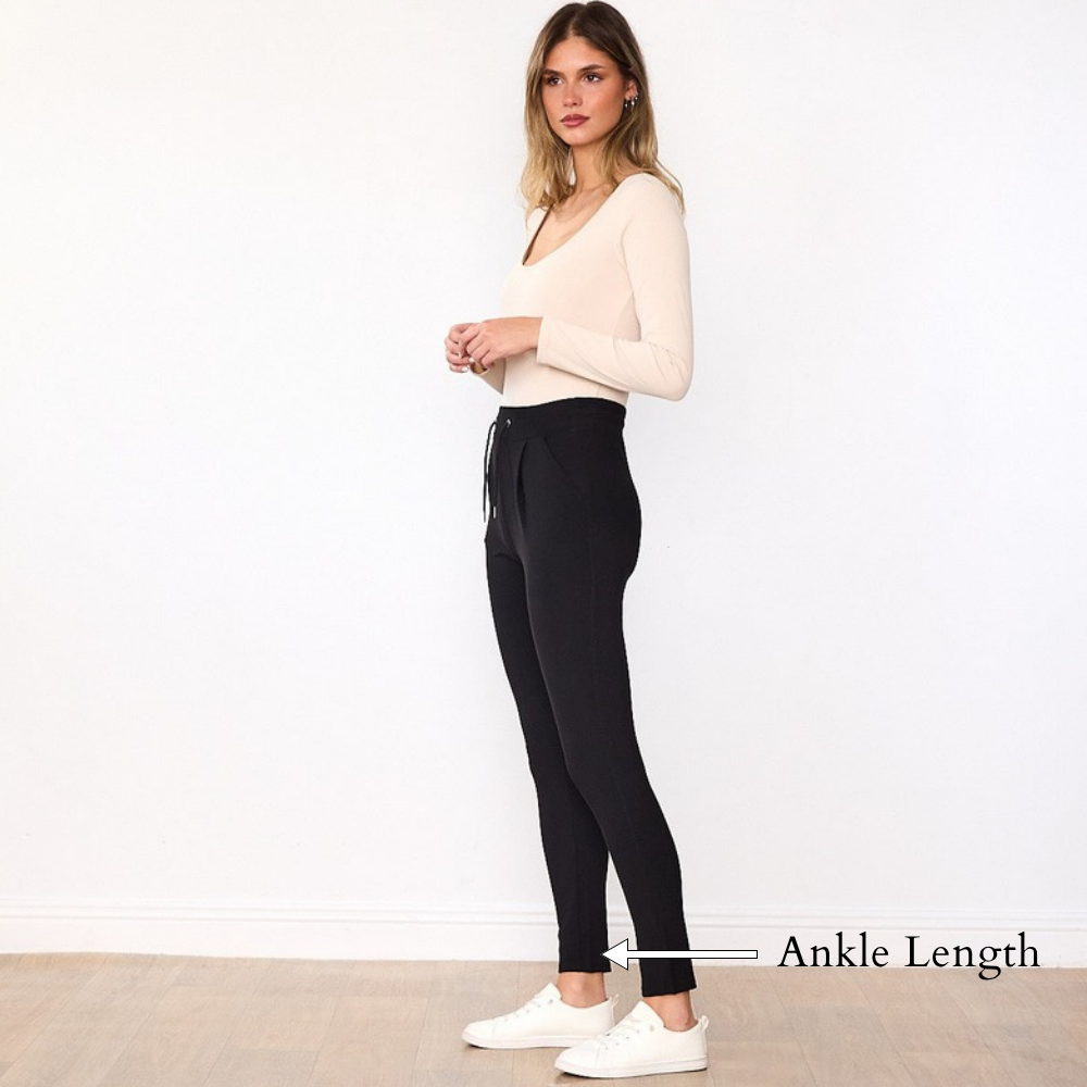 Lea Leggings (Black) - Ankle Length