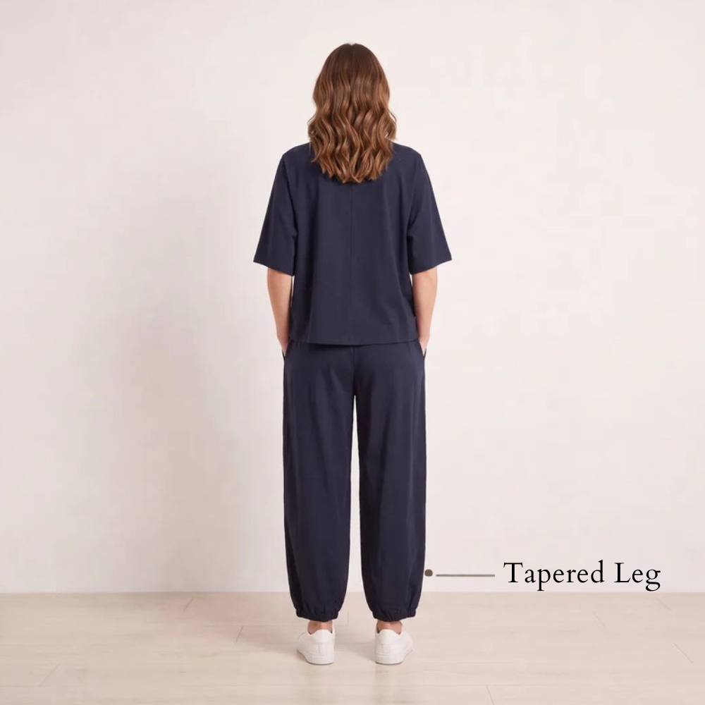 Orla Co-ord Navy - Tapered Leg