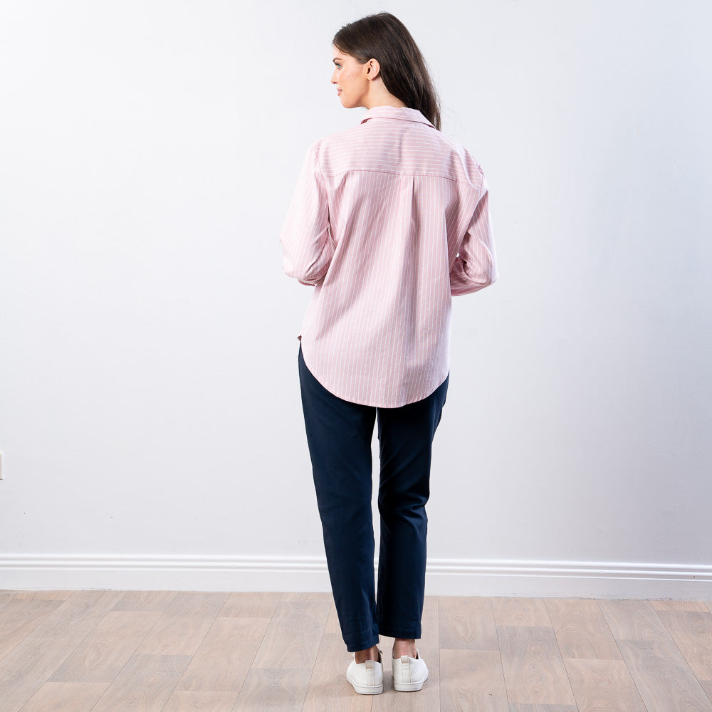 Fallon Stripe Shirt (Pink)