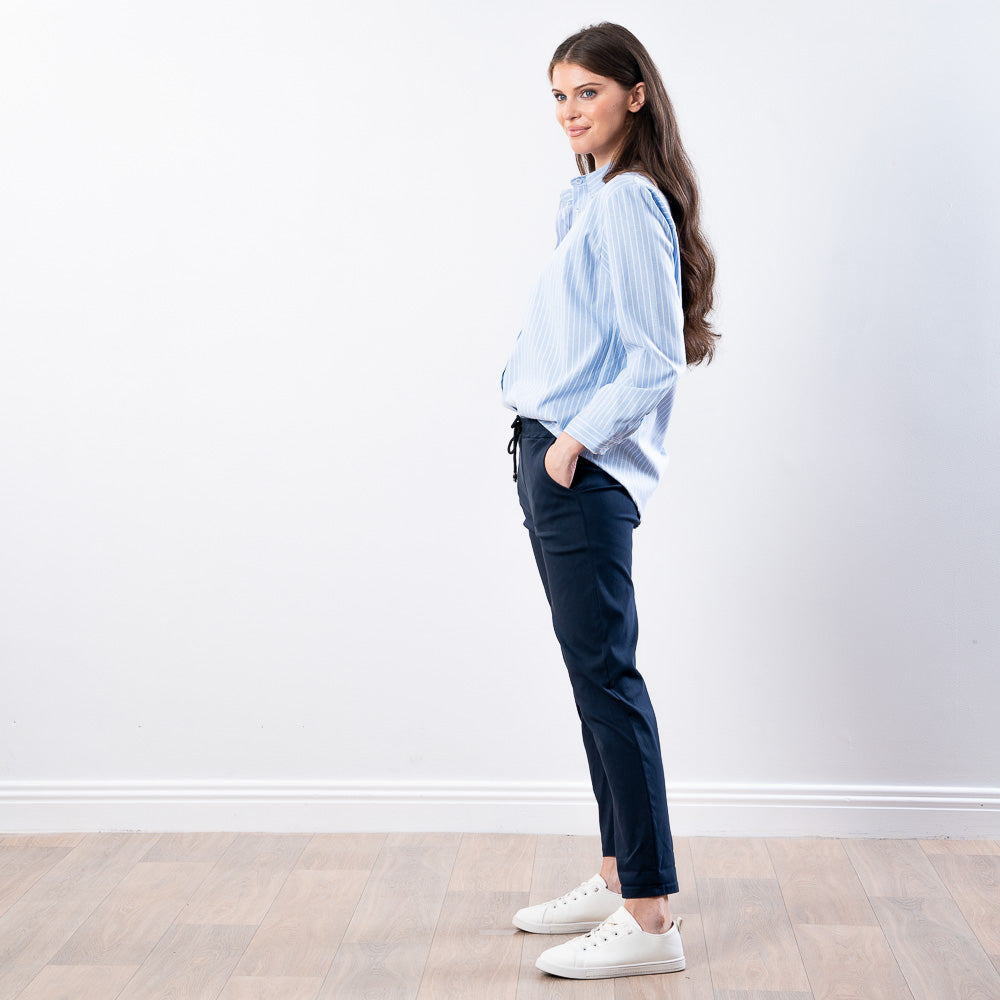 Fallon Stripe Shirt (Blue)