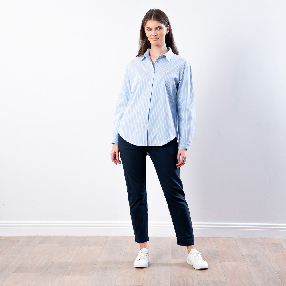 Fallon Stripe Shirt (Blue)