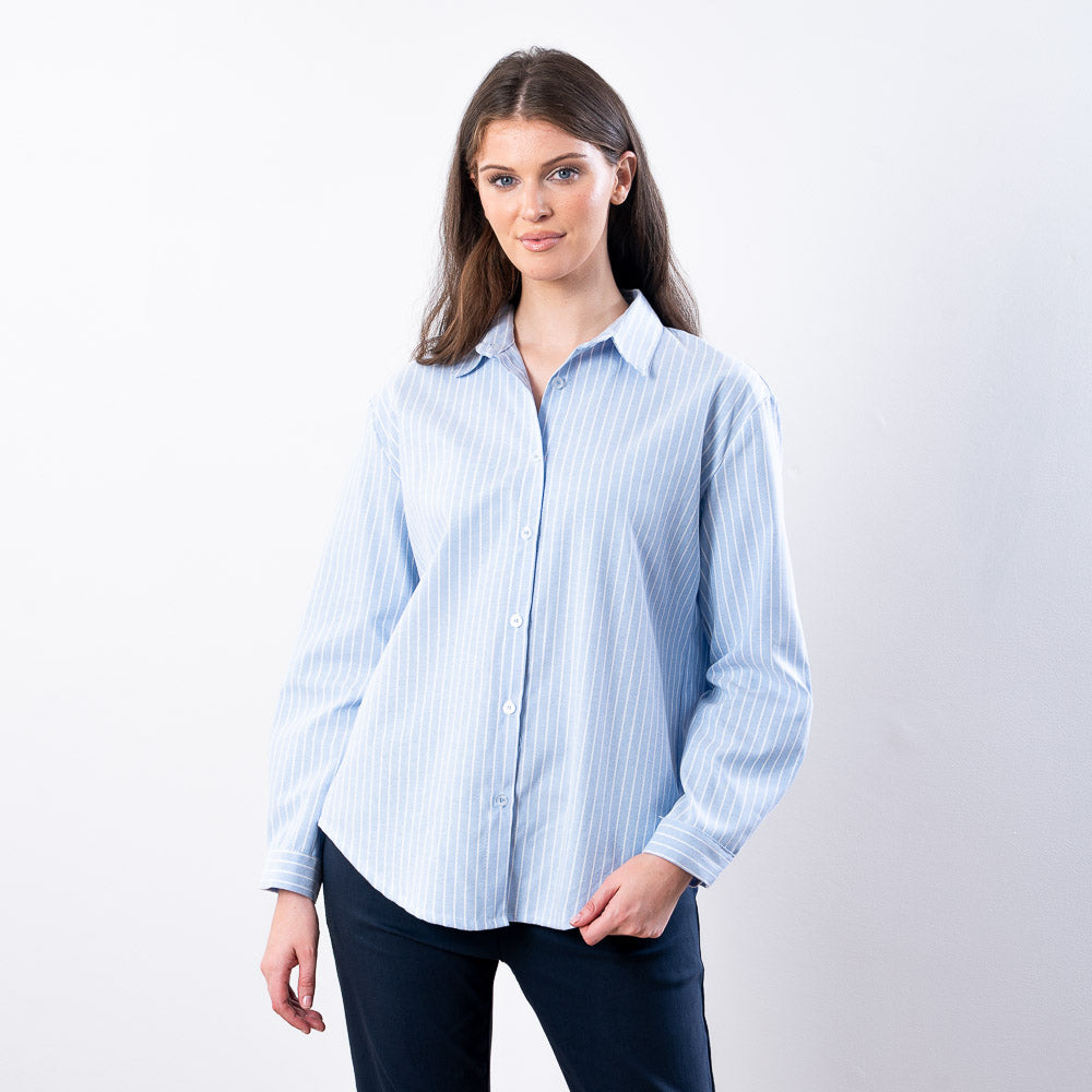 Fallon Stripe Shirt (Blue)