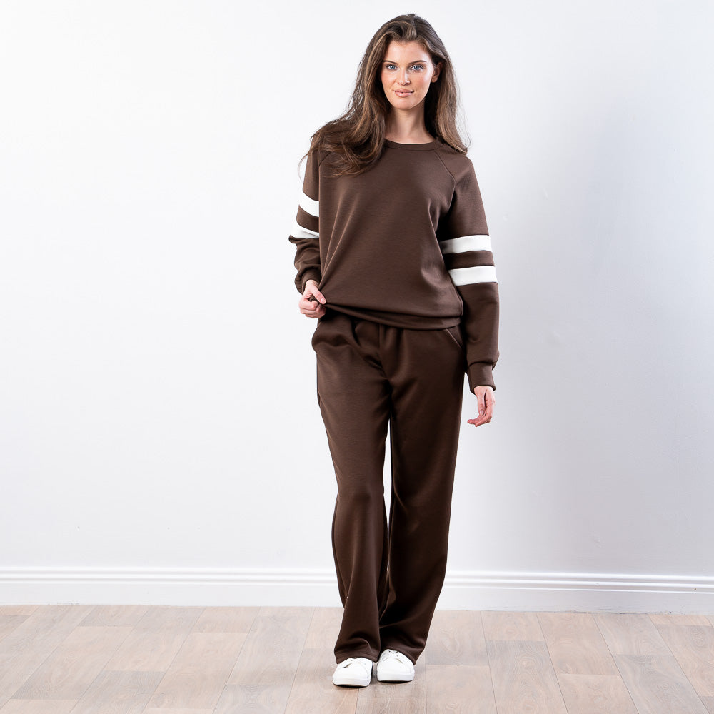 Jasmine Stripe Co-ord (Brown)