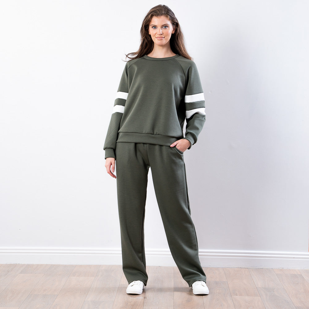 Jasmine Stripe Co-ord (Khaki)