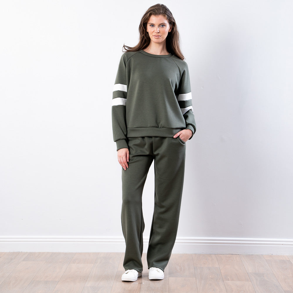 Jasmine Stripe Co-ord (Khaki)