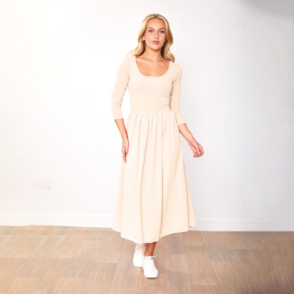 Jackie Dress (Cream)