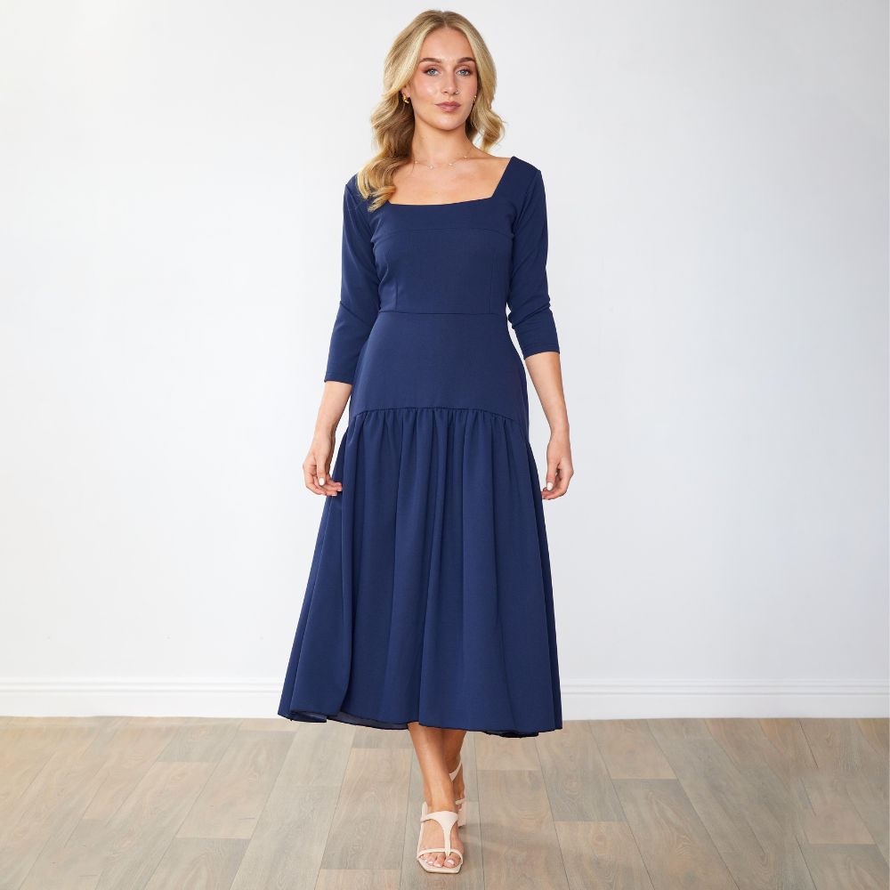 Luna Dress (Navy)