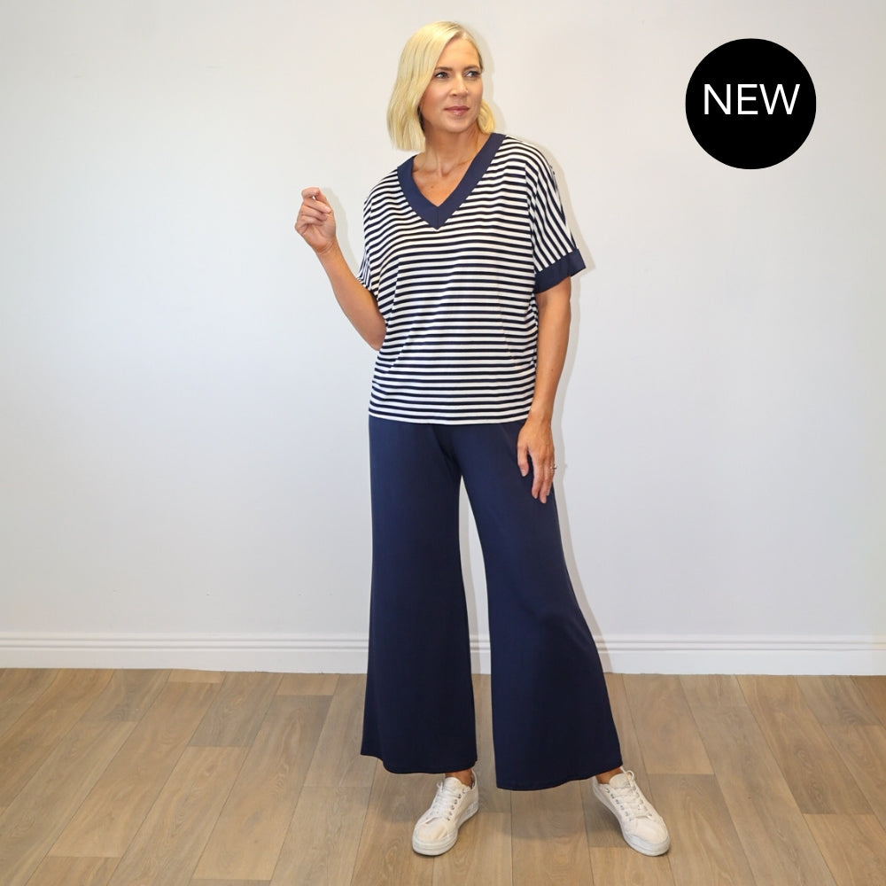 Zara Co-ord (Navy Stripe)