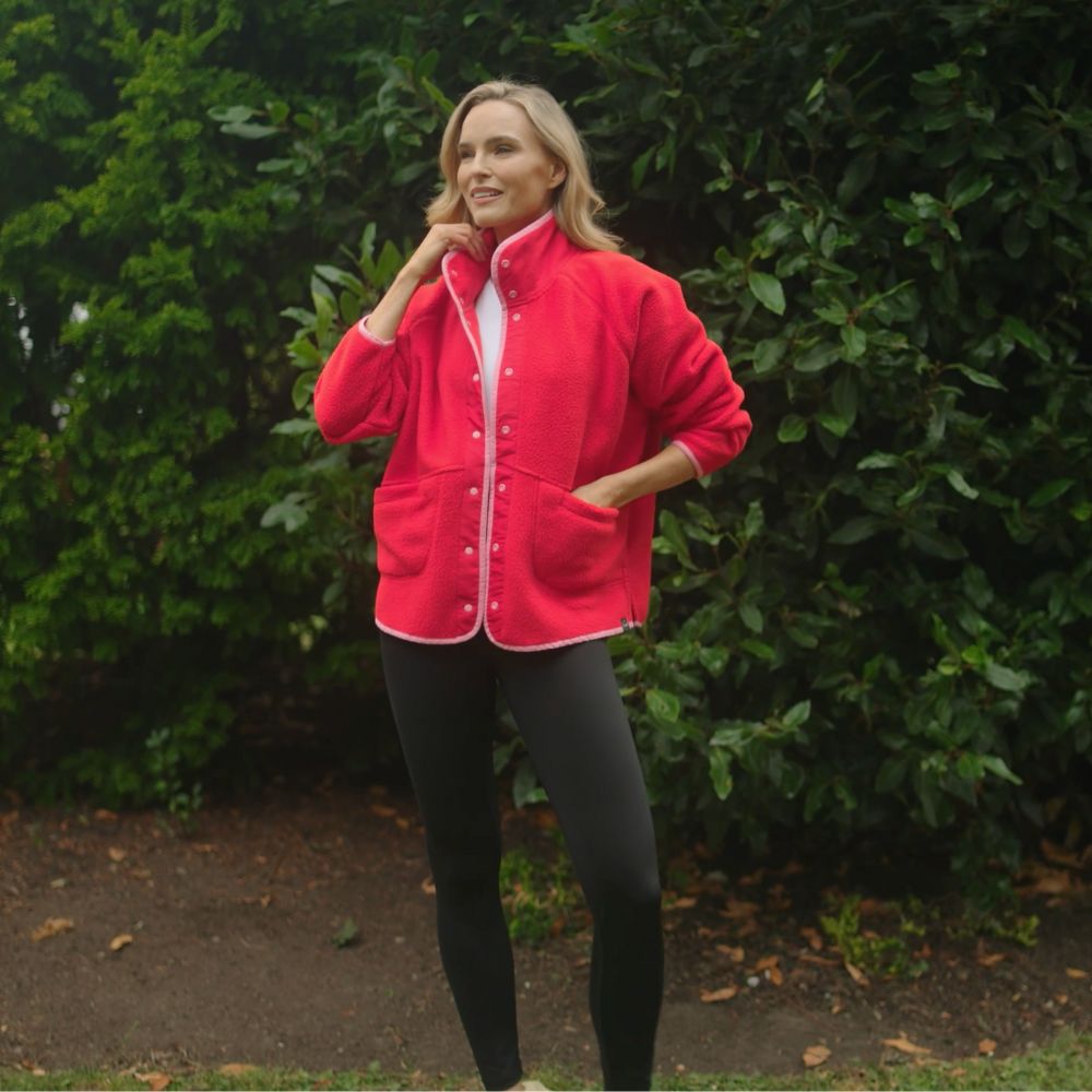 Molly Fleece Jacket (Leopard/Black Trim x Black/Neon Pink Trim) 2 for €99.00!