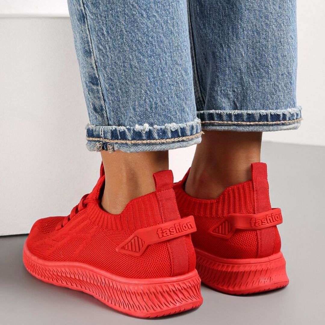 Aidan Sneakers (Red) - The Casual Company