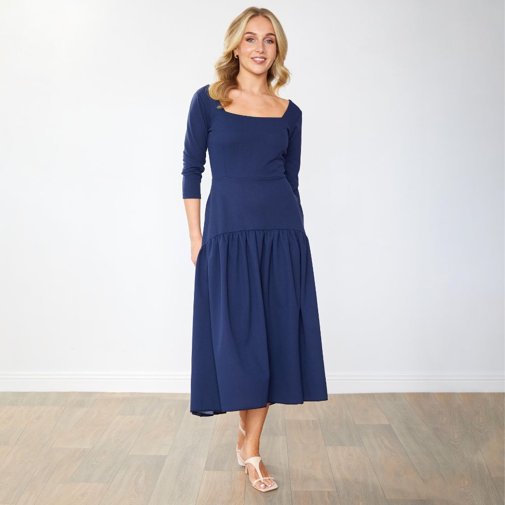 Luna Dress (Navy)