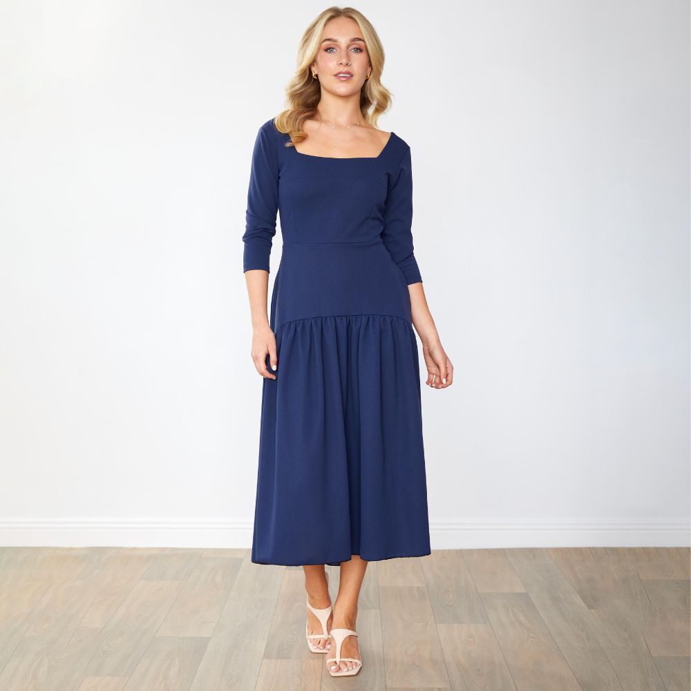 Luna Dress (Navy)