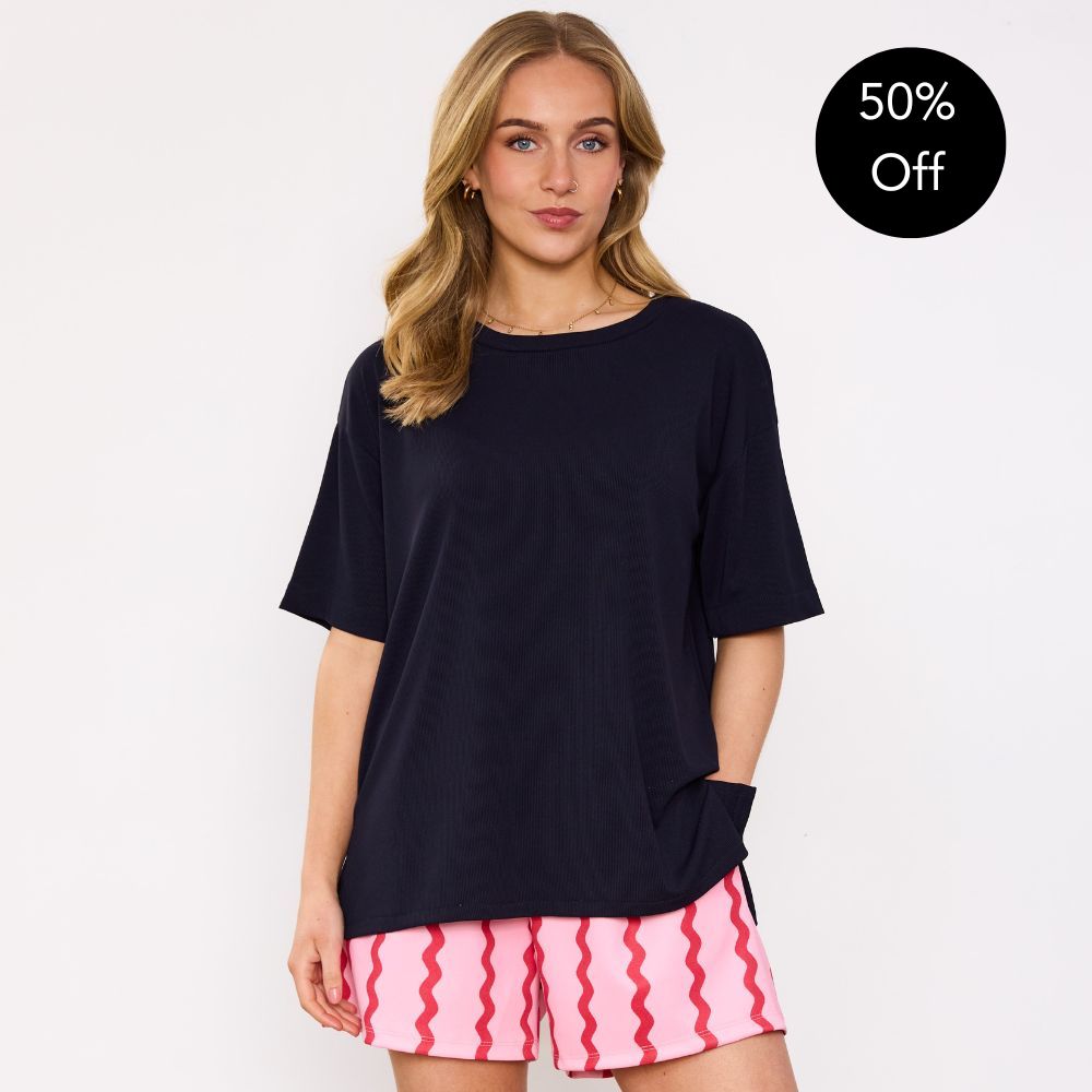 Roma Top (Navy)