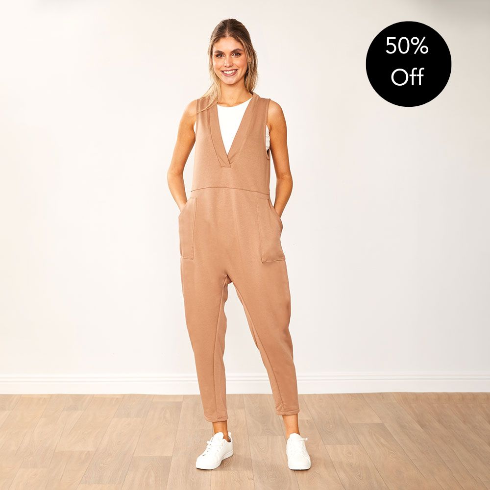 Myra Jumpsuit (Tan)