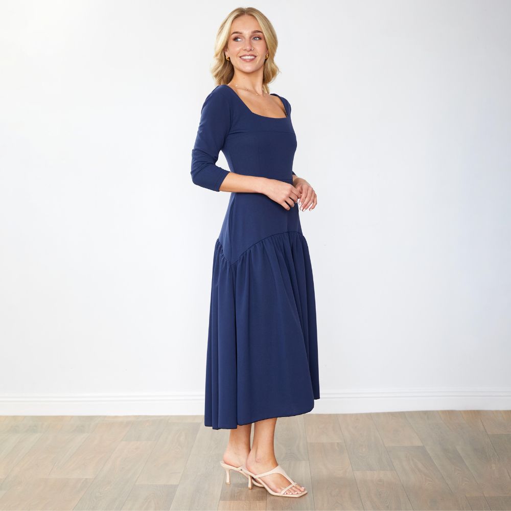 Luna Dress (Navy)