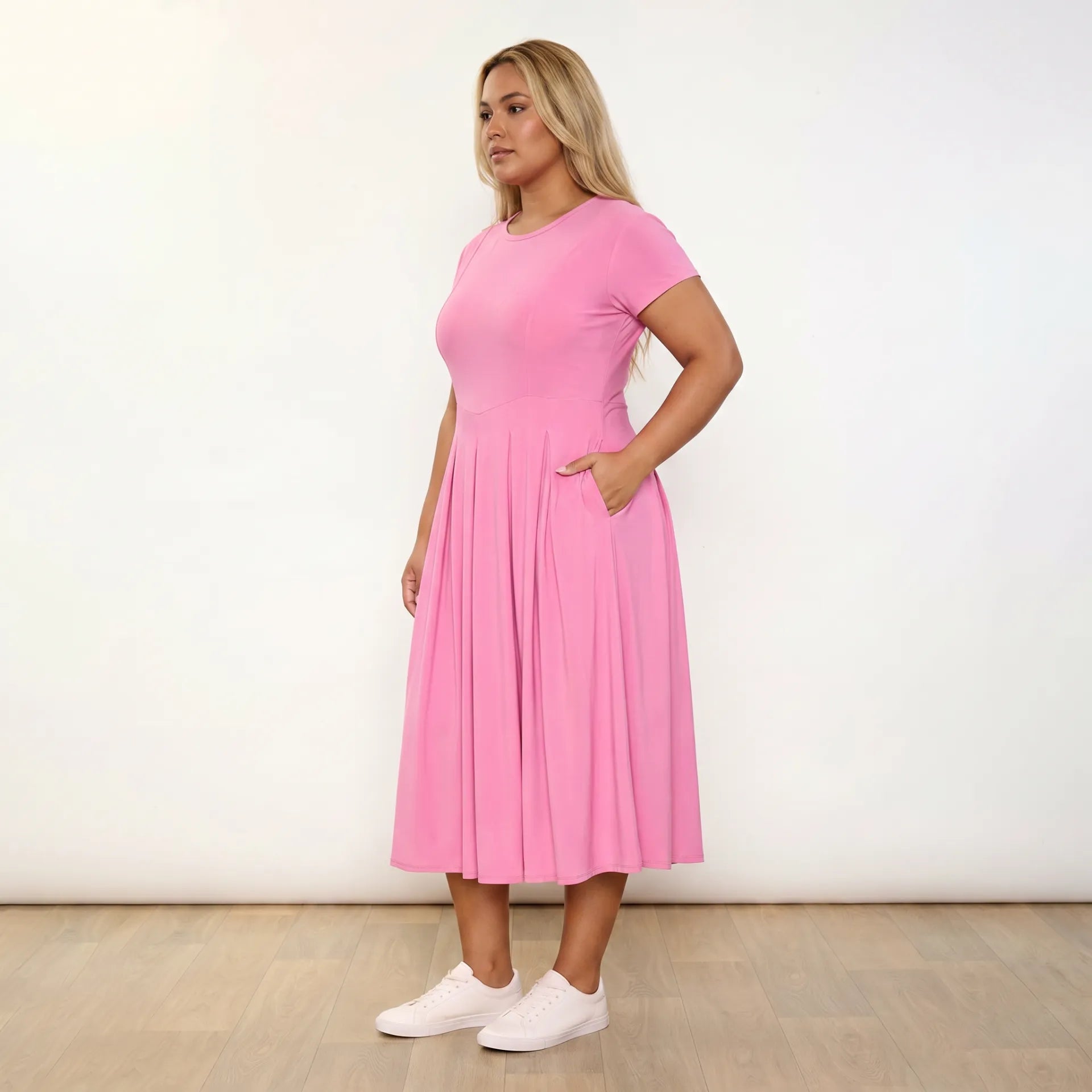Polly Dress in pink – women's dress – view 9