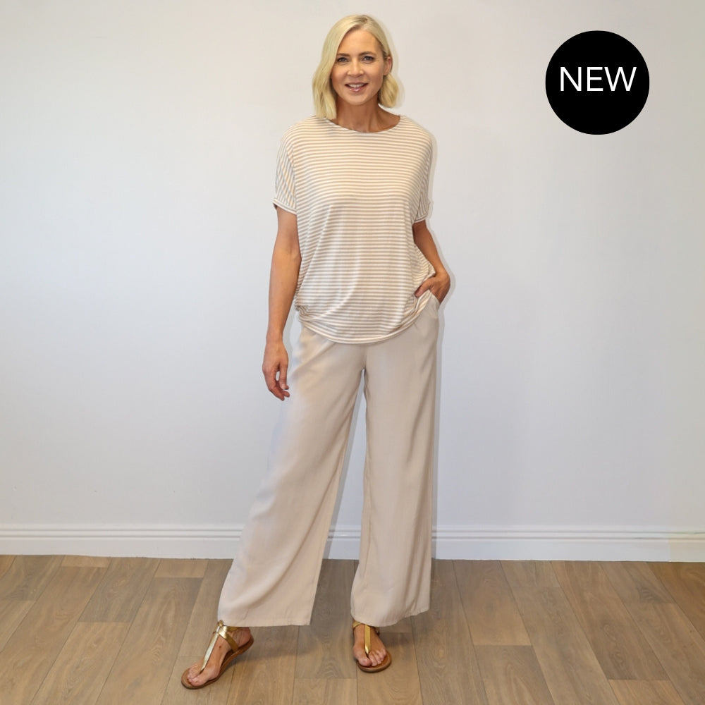 Sienna Striped Co-ord (Oatmeal Stripe)