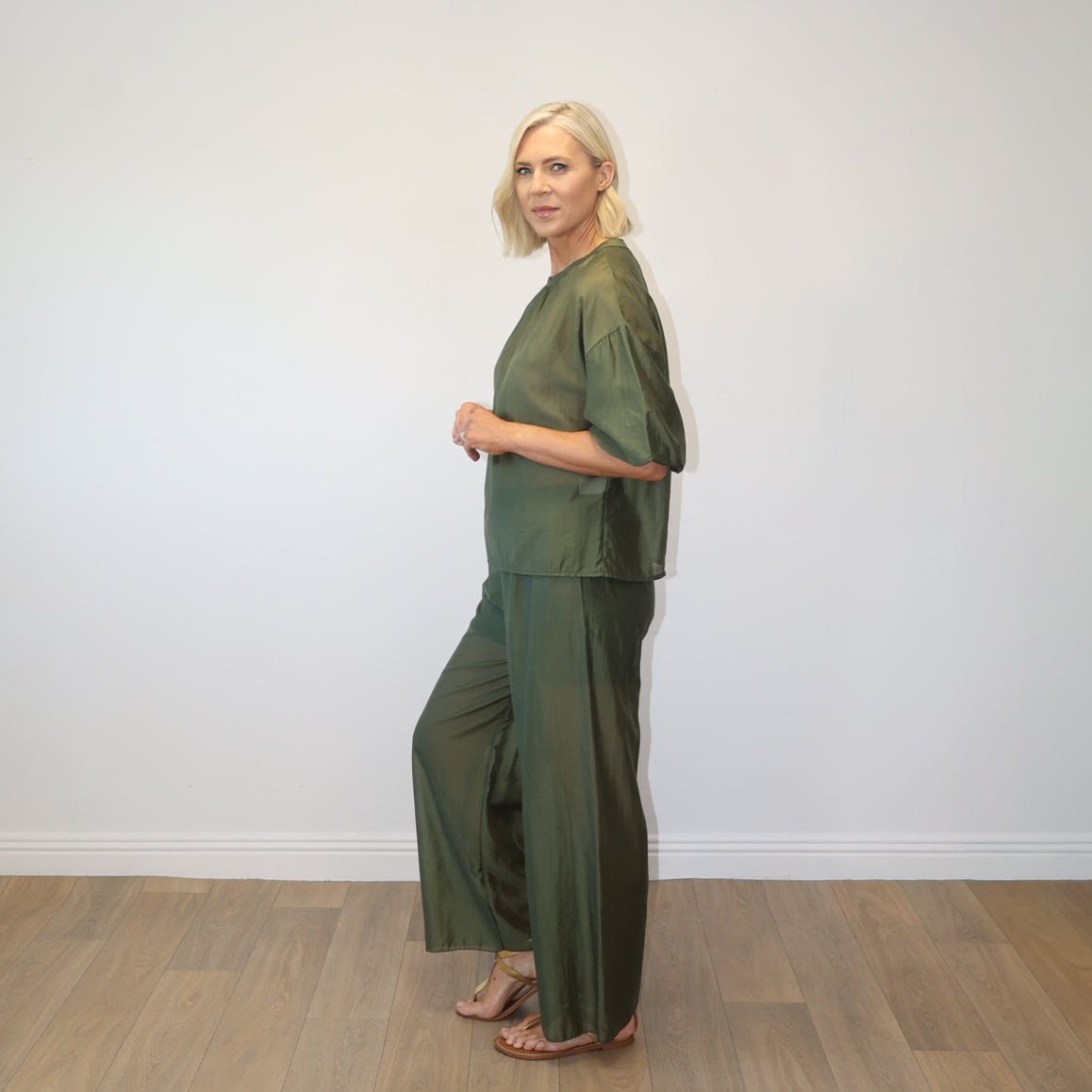Niamh Co-ord Set (Khaki)