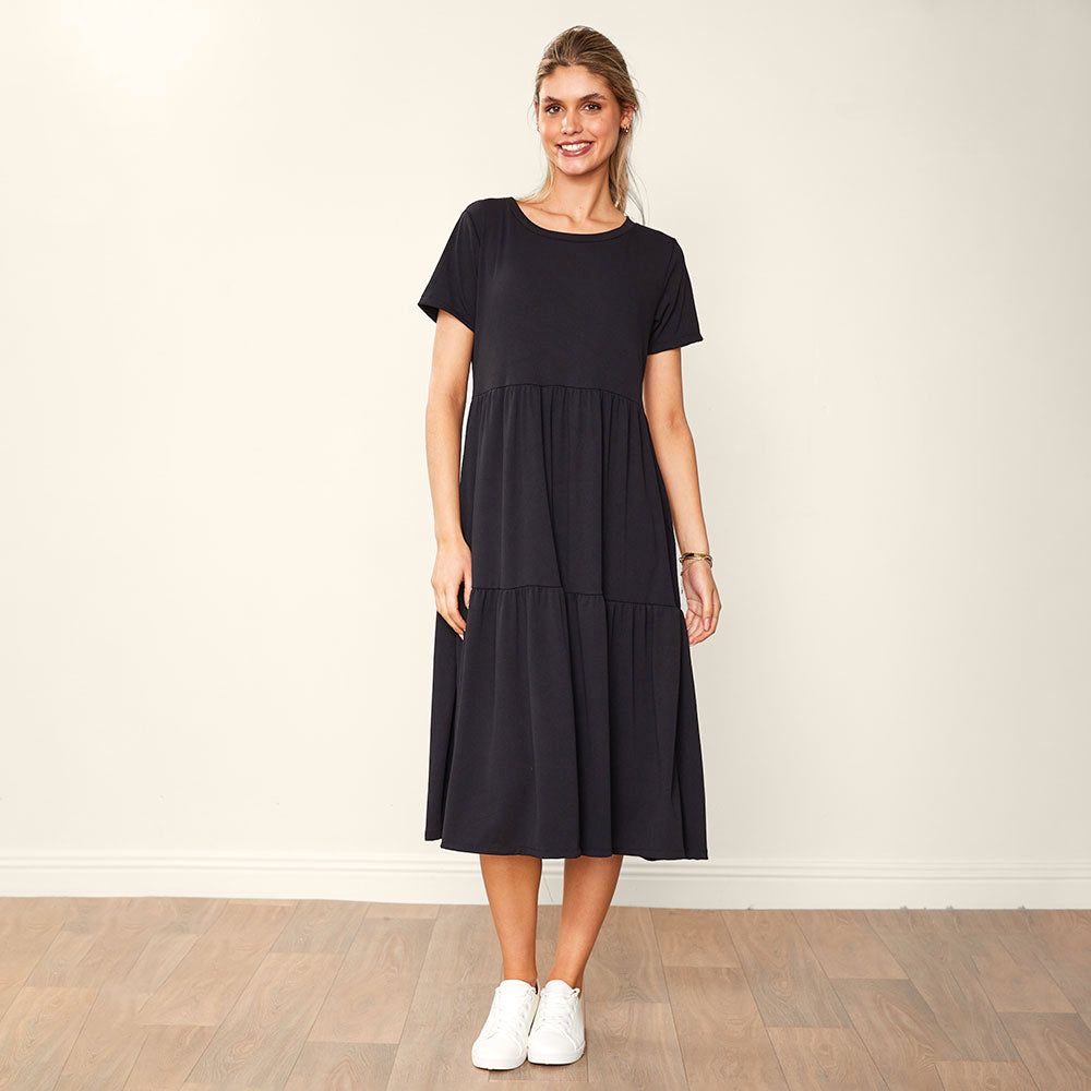 Aida Dress Black & Pink (2 for €66)