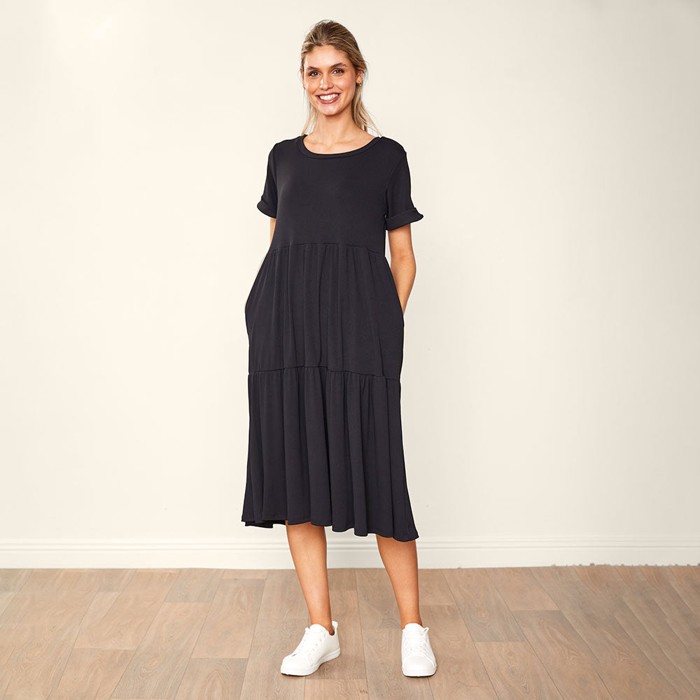 Aida Dress Black & Blue (2 for €66)