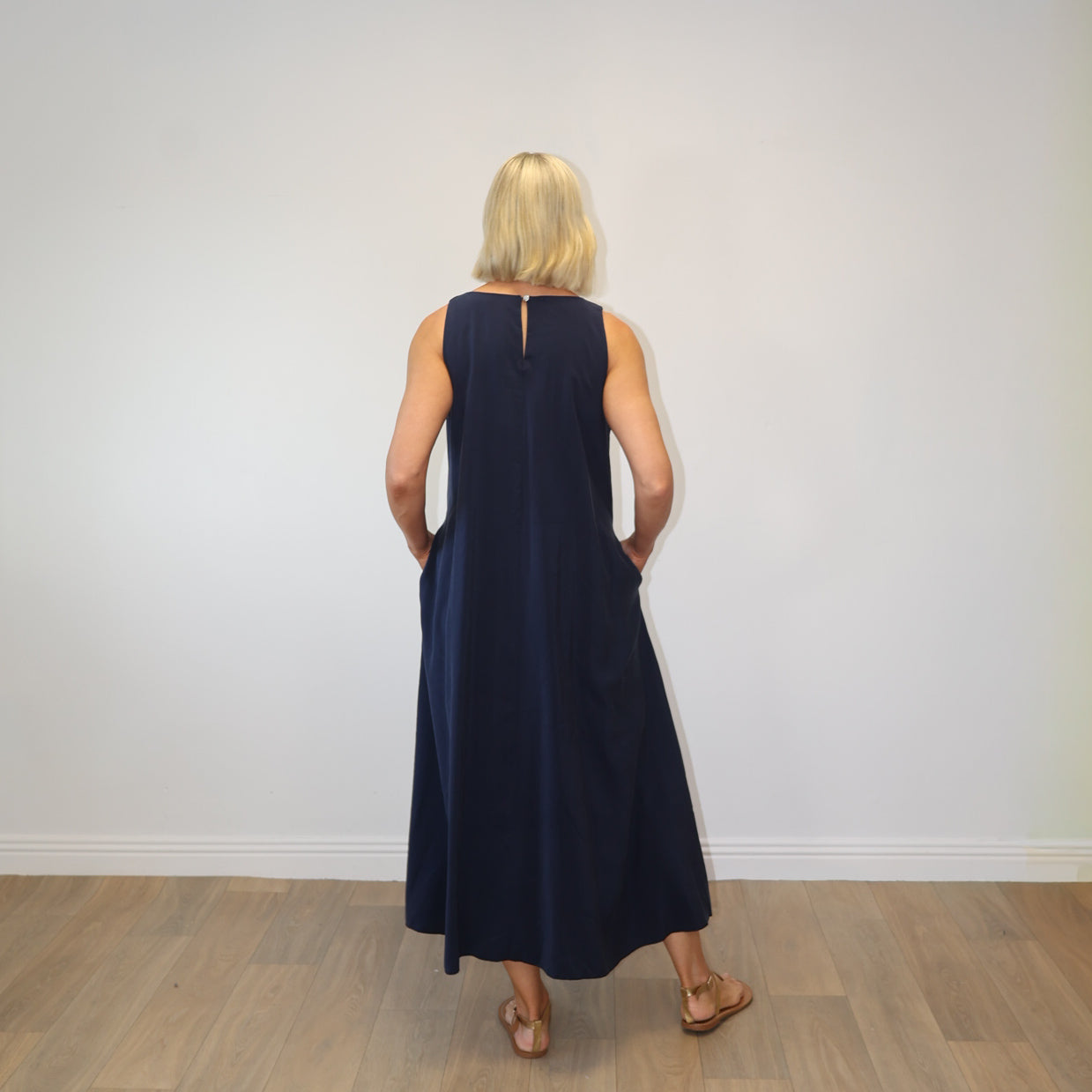 Amber Dress (Navy)