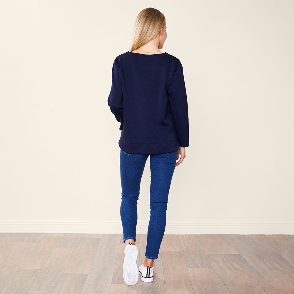 Amber Top (Navy)